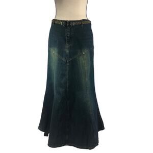 Solo Jeans RARE vintage denim maxi shirt size 6